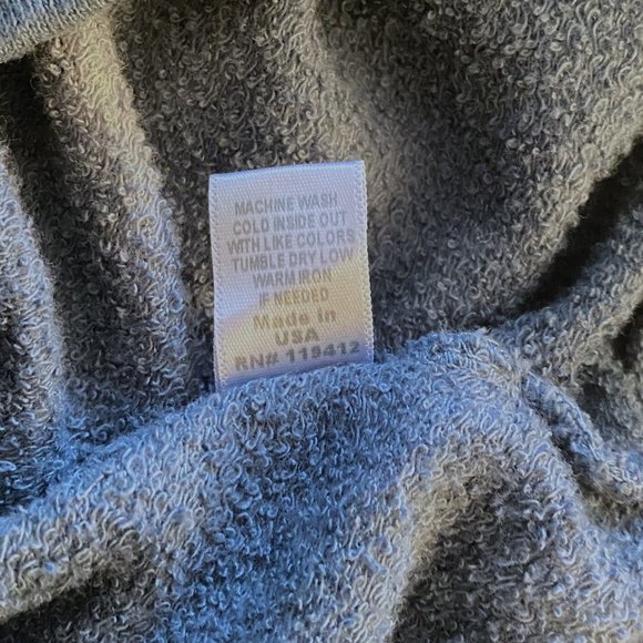 Monrow Hoodie Women XS Cropped Zip Up Cheetah Print Blue Jacket - Picture 14 of 14